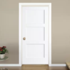 Shaker 3-panel solid core door